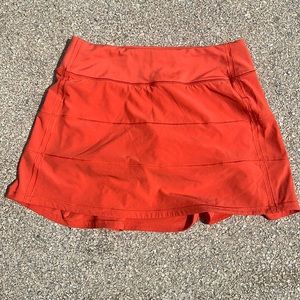 Size 4 orange lululemon skort